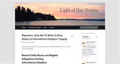 Desktop Screenshot of lightofdaystories.com