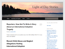 Tablet Screenshot of lightofdaystories.com